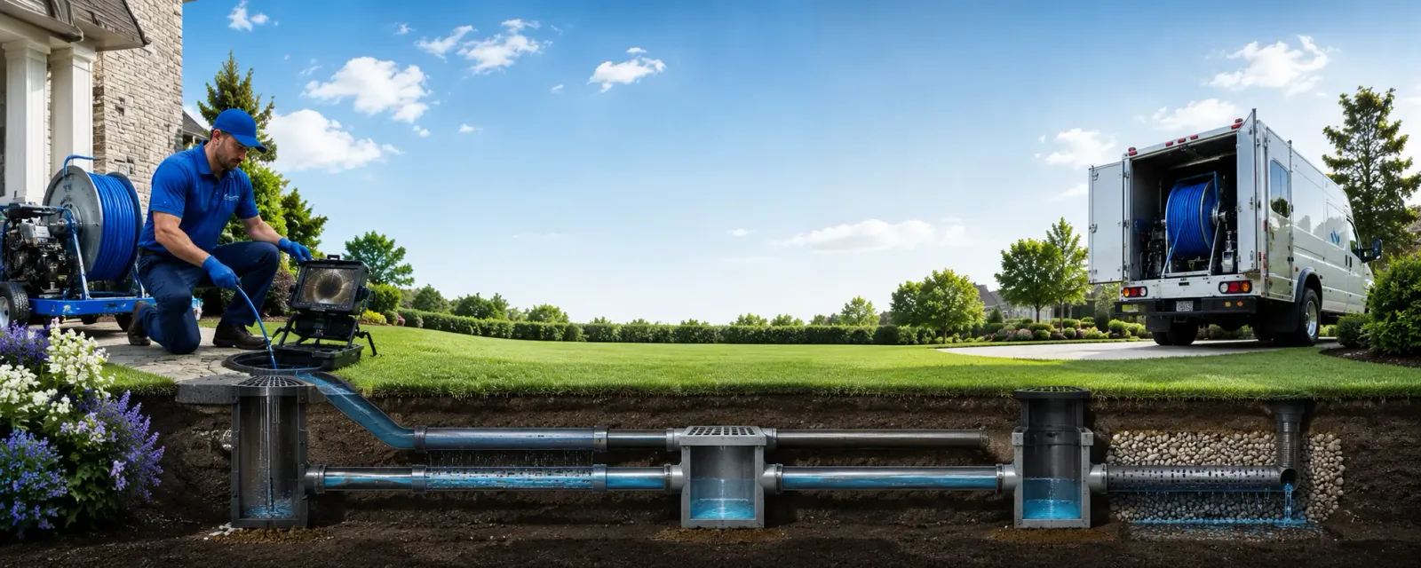 Outdoor drain cleaning information for Harwood Heights, IL